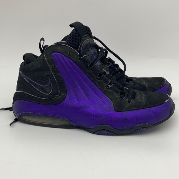 Nike Air Max Wavy eggplant signed basketball shoes